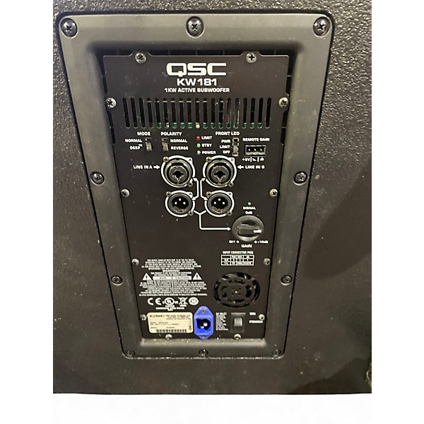 Used QSC KW181 1000W Powered Subwoofer