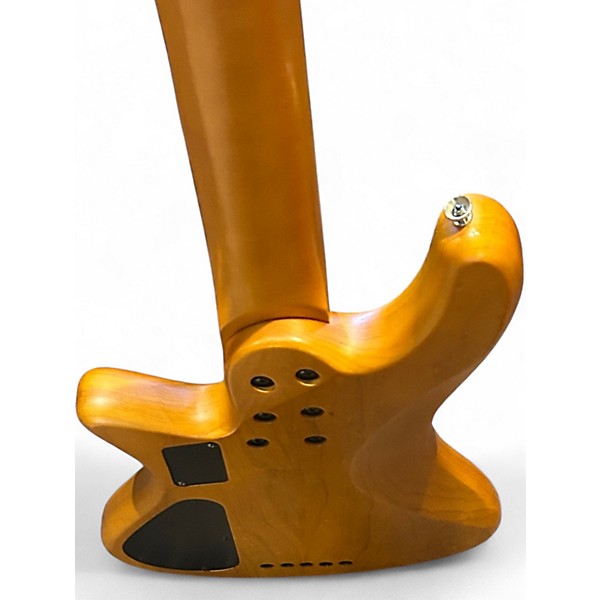 Used Schecter Guitar Research STILETTO 5 SESSION FRETLESS Natural Electric Bass Guitar