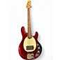 Used Ernie Ball Music Man Stingray Short Scale Raspberry Pearl Electric Bass Guitar thumbnail