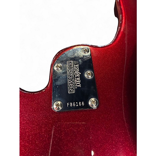 Used Ernie Ball Music Man Stingray Short Scale Raspberry Pearl Electric Bass Guitar