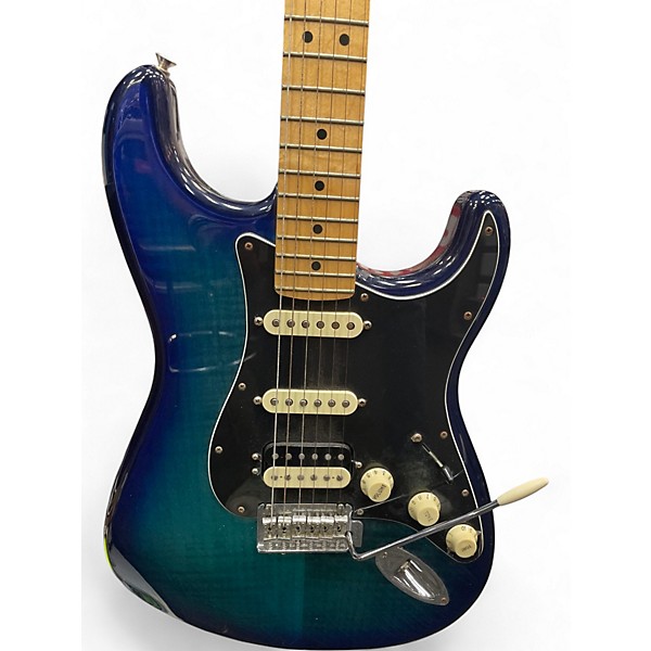 Used Fender Player Stratocaster HSS Blue Burst Solid Body Electric Guitar