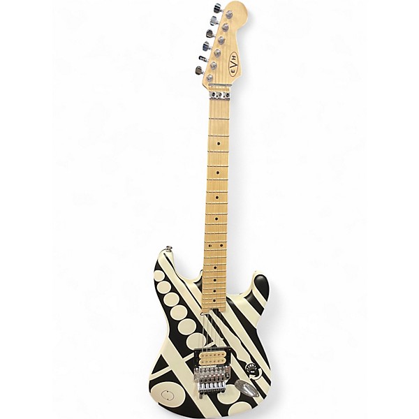 Used EVH Stripe Series Circles crop circles Solid Body Electric Guitar