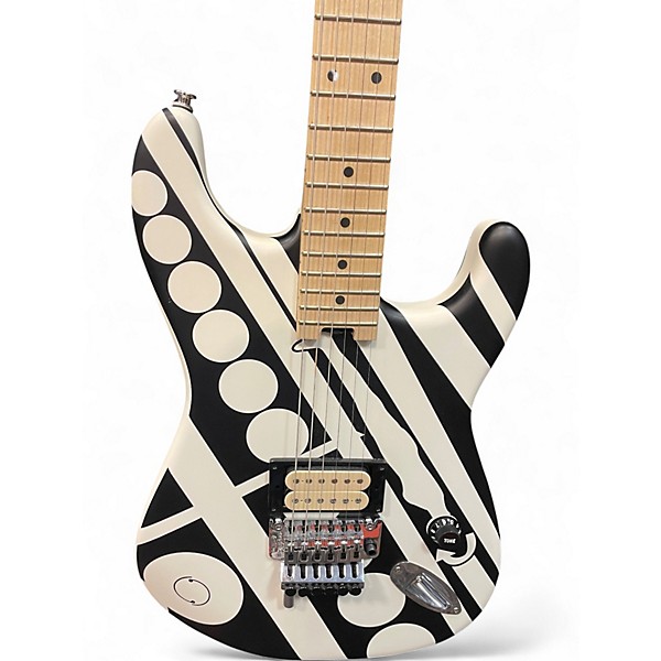 Used EVH Stripe Series Circles crop circles Solid Body Electric Guitar