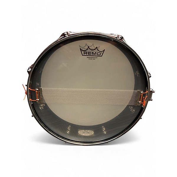 Used Pearl 13X3 PICCOLO STEEL SNARE Black Drum