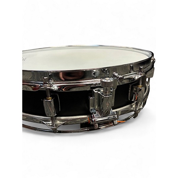 Used Pearl 13X3 PICCOLO STEEL SNARE Black Drum