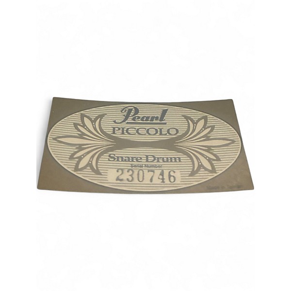 Used Pearl 13X3 PICCOLO STEEL SNARE Black Drum