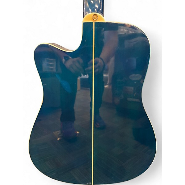 Used Kona K2 Trans Blue Acoustic Electric Guitar