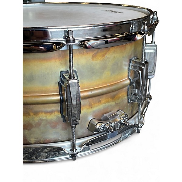 Used Ludwig 14X6.5 Raw Bronze Phonic Raw Bronze Drum