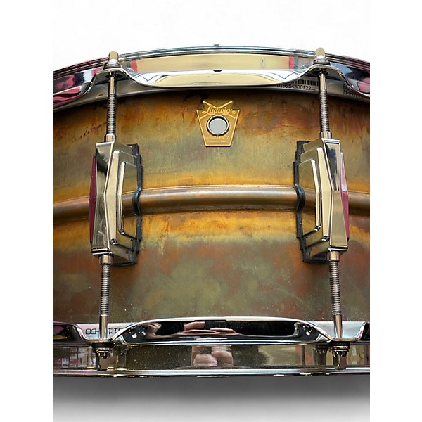 Used Ludwig 14X6.5 Raw Bronze Phonic Raw Bronze Drum
