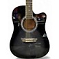 Used Washburn WA90CE Black Acoustic Electric Guitar