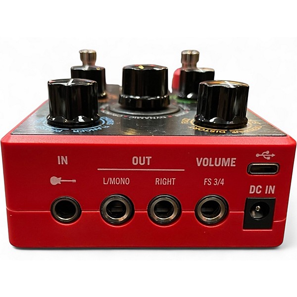 Used Line 6 POD Express Guitar Effects Pedal - Red Effect Processor