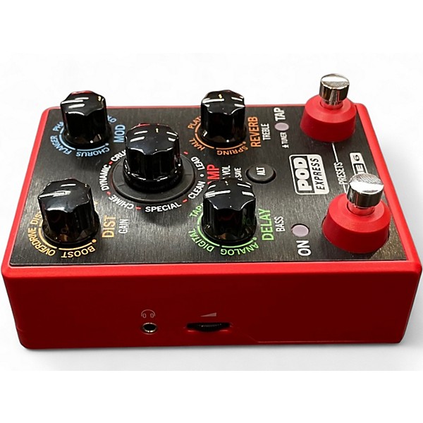 Used Line 6 POD Express Guitar Effects Pedal - Red Effect Processor