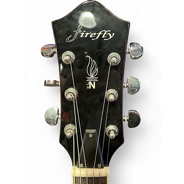Used Firefly JSN Red Hollow Body Electric Guitar