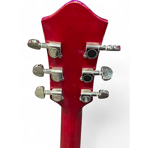 Used Firefly JSN Red Hollow Body Electric Guitar