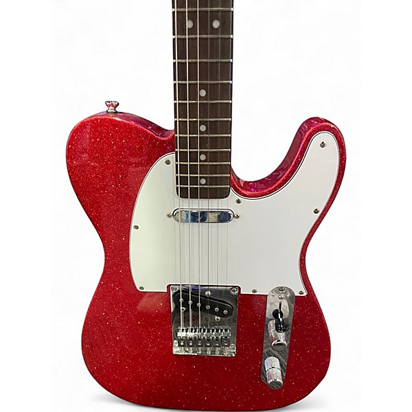Used Squier Bullet Telecaster Red Sparkle Solid Body Electric Guitar