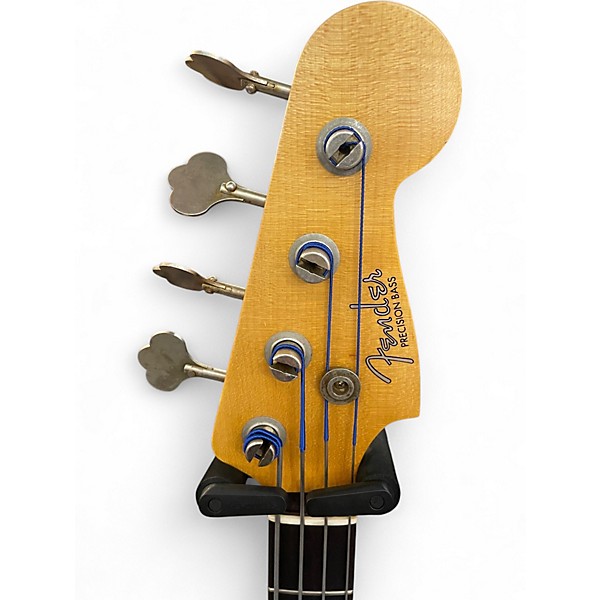 Used 2023 Fender Ltd 59 Precision Bas Journeyman Relic 3 Tone Sunburst Electric Bass Guitar