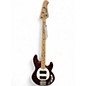 Used Sterling by Music Man Sub 4 Cherry Electric Bass Guitar thumbnail