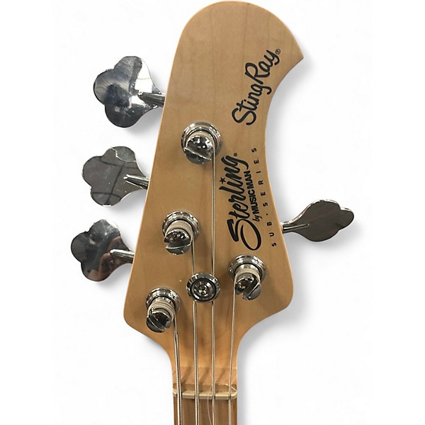 Used Sterling by Music Man Sub 4 Cherry Electric Bass Guitar
