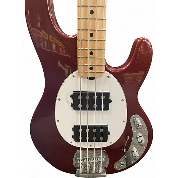 Used Sterling by Music Man Sub 4 Cherry Electric Bass Guitar