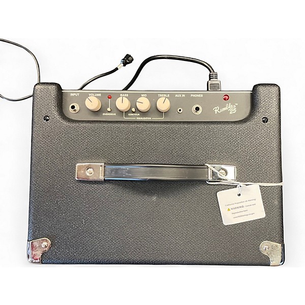 Used Fender Rumble 25 25W 1x8 Bass Combo Amp