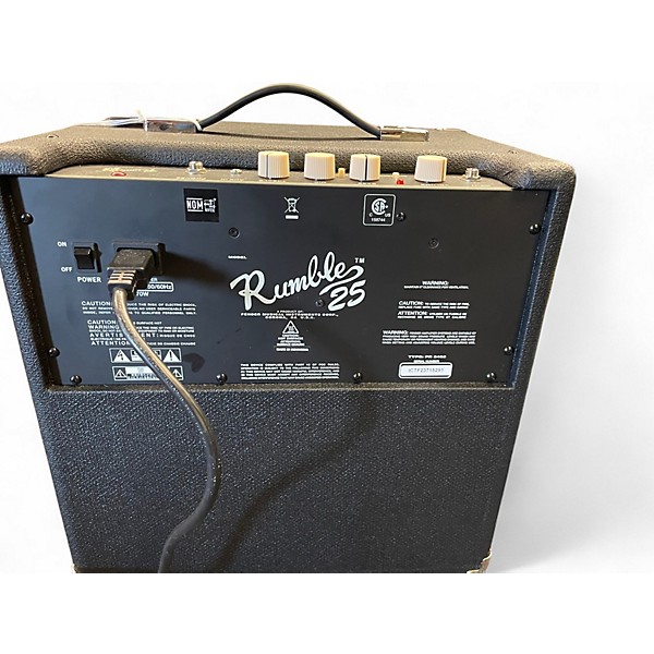 Used Fender Rumble 25 25W 1x8 Bass Combo Amp