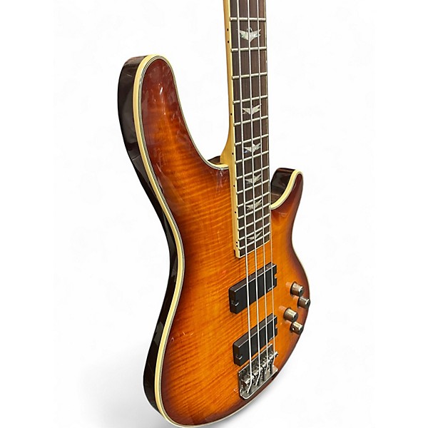 Used Schecter Guitar Research Omen Extreme 4 String SUNBURST Electric Bass Guitar