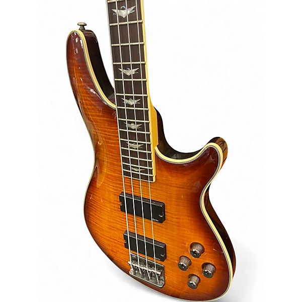 Used Schecter Guitar Research Omen Extreme 4 String SUNBURST Electric Bass Guitar