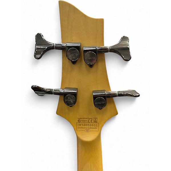 Used Schecter Guitar Research Omen Extreme 4 String SUNBURST Electric Bass Guitar