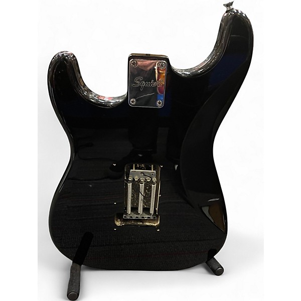Used Squier Sonic Stratocaster HSS Black Solid Body Electric Guitar