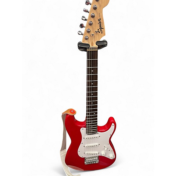Used Squier Mini Affinity Stratocaster Candy Apple Red Electric Guitar