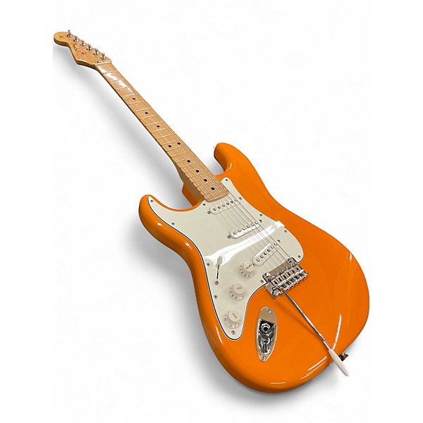 Used Fender Player Stratocaster Left Handed Capri Orange Solid Body Electric Guitar