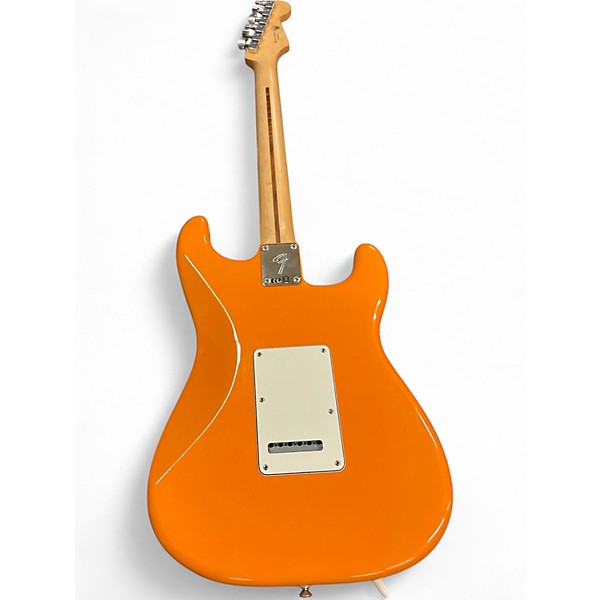Used Fender Player Stratocaster Left Handed Capri Orange Solid Body Electric Guitar