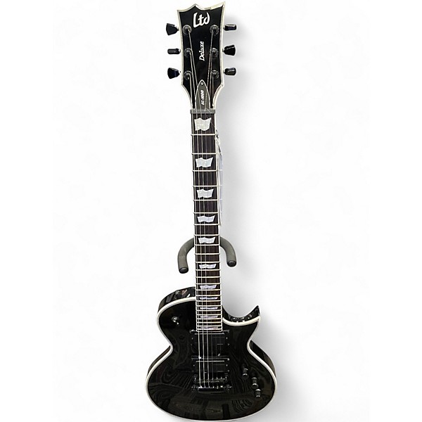 Used ESP LTD EC1000 Deluxe Black Solid Body Electric Guitar