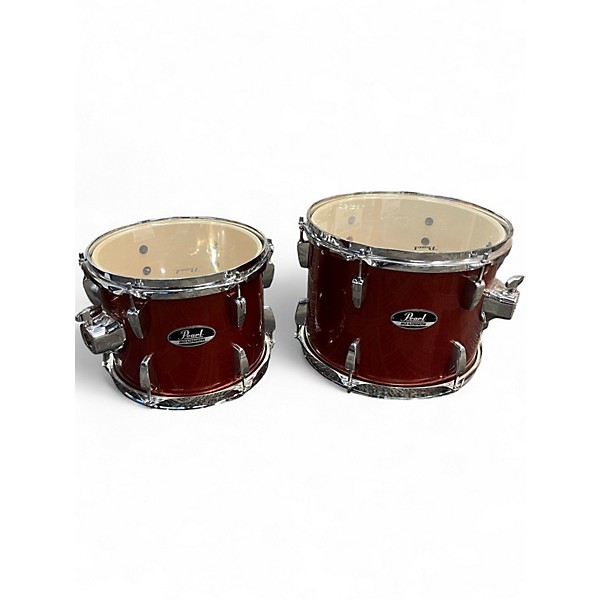 Used 2025 Pearl 5 Piece Roadshow Red Drum Kit