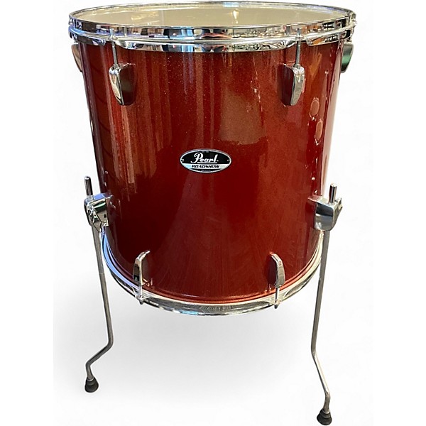 Used 2025 Pearl 5 Piece Roadshow Red Drum Kit