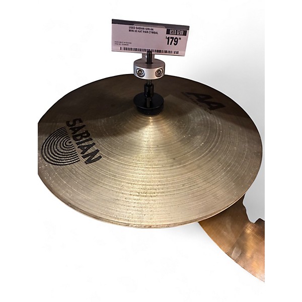 Used SABIAN 12in AA Mini Hi Hat Pair Cymbal