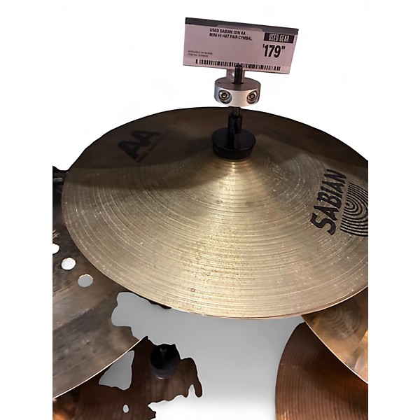 Used SABIAN 12in AA Mini Hi Hat Pair Cymbal