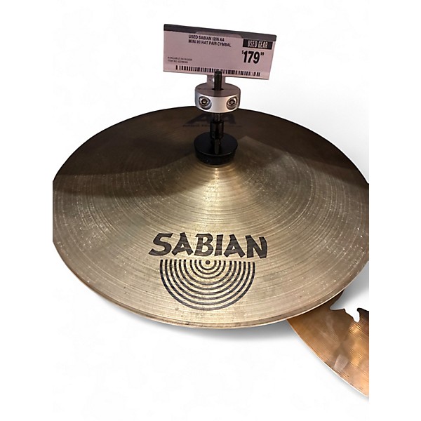 Used SABIAN 12in AA Mini Hi Hat Pair Cymbal