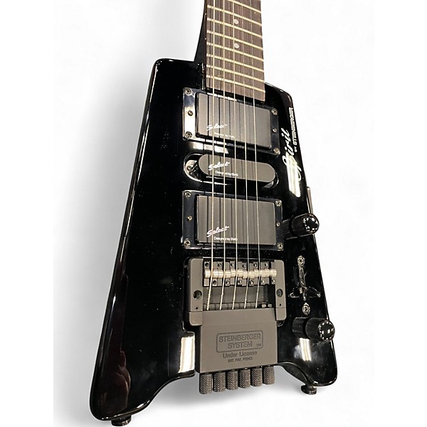 Used Spirit GT Black Solid Body Electric Guitar