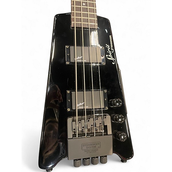 Used Spirit XT Bass Black Electric Bass Guitar