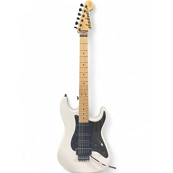 Used Jackson Adrian Smith Signature White Solid Body Electric Guitar