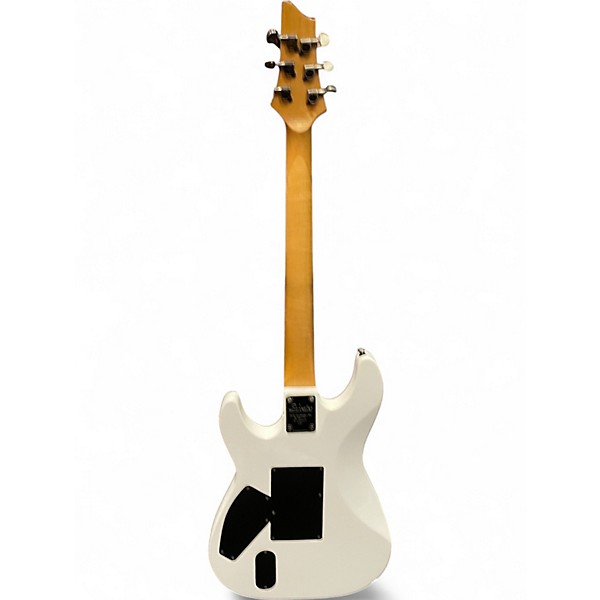 Used Schecter Guitar Research C1 FR White Solid Body Electric Guitar