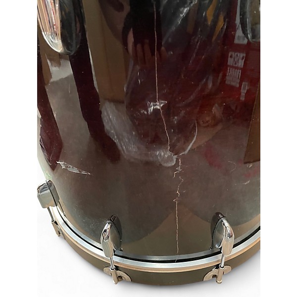 Used Gretsch Drums 5 Piece Renown Maple Dark Cherry Burst Drum Kit