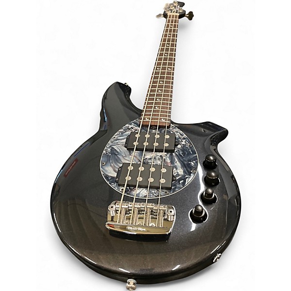 Used 2005 Ernie Ball Music Man Bongo 4 HH Sapphire Black Electric Bass Guitar
