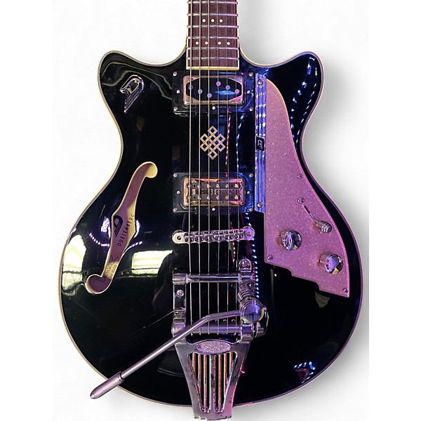 Used Duesenberg Alliance Series "Joe Walsh" Black and Gold Hollow Body Electric Guitar