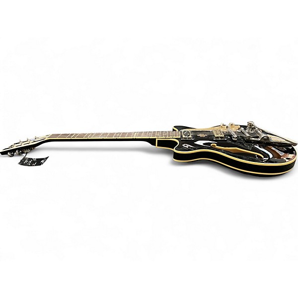 Used Duesenberg Alliance Series "Joe Walsh" Black and Gold Hollow Body Electric Guitar