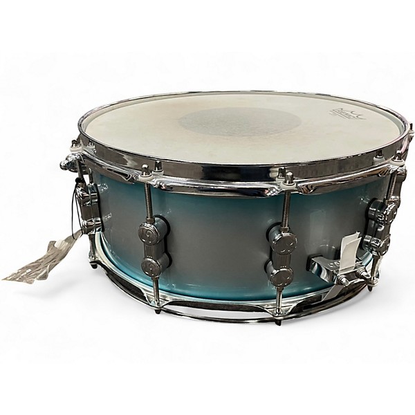 Used SONOR 14in AQ2 with Zikit Pro System Aqua Silver Burst Drum