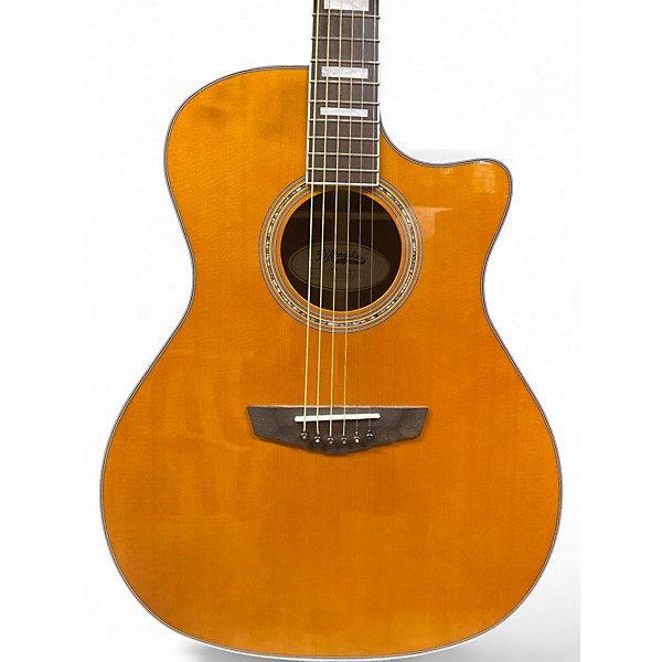 Used D'Angelico Premiere Gramercy Vintage Natural Acoustic Electric Guitar