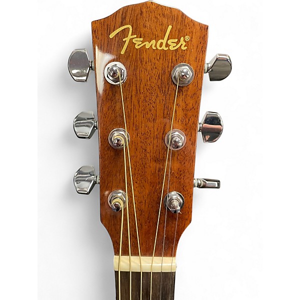 Used Fender GC140SCE Grand Concert Natural Acoustic Electric Guitar