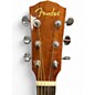 Used Fender GC140SCE Grand Concert Natural Acoustic Electric Guitar